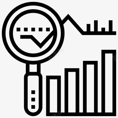 PPT数据矢量趋势分析图表图标图标