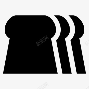 法式鹅肝面包法式面包面包店图标图标