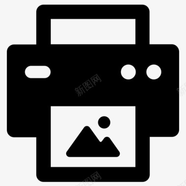 喷墨背打印喷墨办公室图标图标