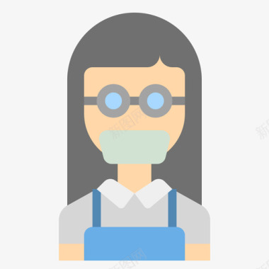 卡通酒店服务员服务员175号酒店公寓图标图标