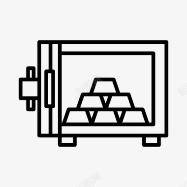 二个金条利润业务财务图标图标