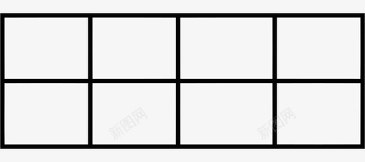 复古方形长方形网格图标