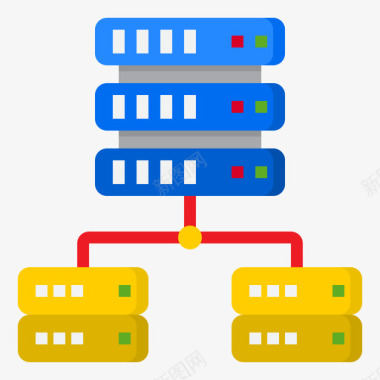 Web编程数据库web托管67平面图标图标