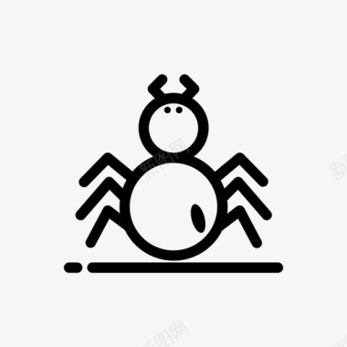 蜘蛛动物秋天图标图标