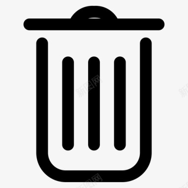 垃圾删除图标垃圾箱删除用户界面图标图标
