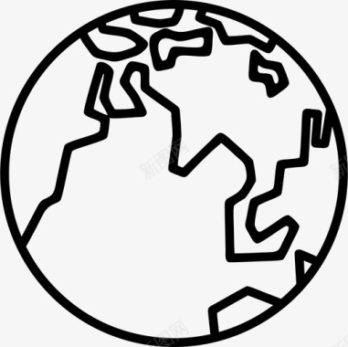 地球互联网星球图标图标