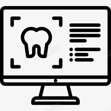 x32X光牙医54线性图标图标