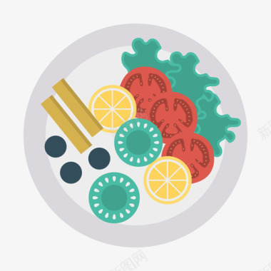 蔬菜食品和饮料29平的图标图标