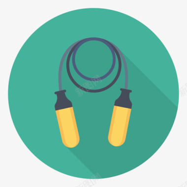 圆形火焰图标跳绳健康健身1圆形图标图标