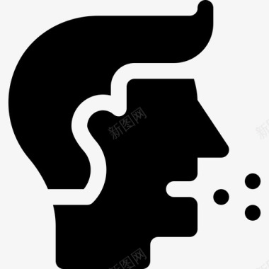 打喷嚏过敏23次充满图标图标