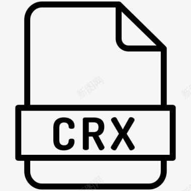 PDF文件格式crx扩展名文件格式图标图标