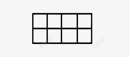 长方形网格图标