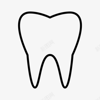 南极生物解剖学医学牙齿图标图标