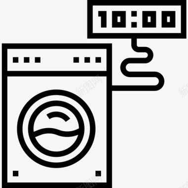 洗衣机洗衣机domotics27直列式图标图标