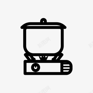 平底锅煮沸烹饪日常活动图标图标