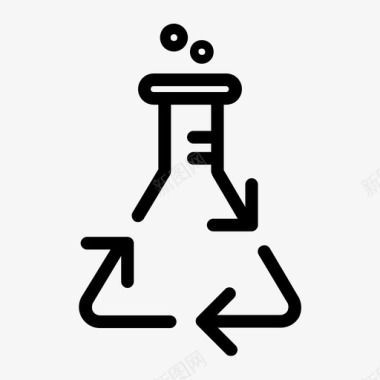 生物废料回收生物技术实验室图标图标