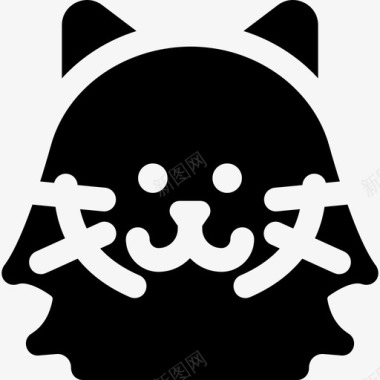 西伯利亚猫猫品种3填充图标图标