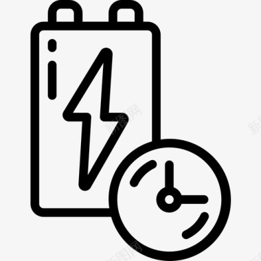 5g技术电池无人机技术5线性图标图标