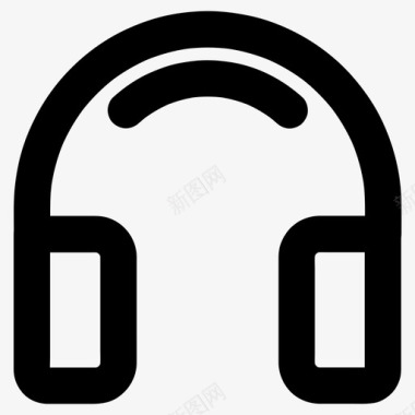 头顶耳机设备电子产品图标图标