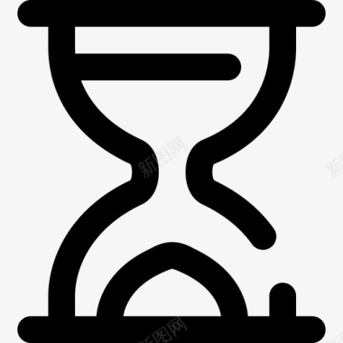 单价表沙漏速度表和时间5轮廓图标图标