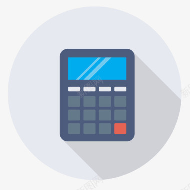 圆形火焰图标计算器家用设备和电器6圆形图标图标