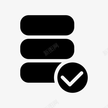 矢量服务器检查数据库服务器勾选图标图标