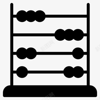 数学标识算盘计算决策图标图标