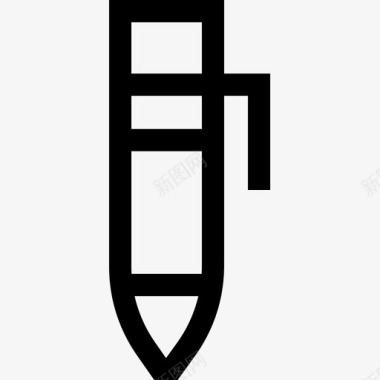 创意羽毛钢笔钢笔创意工具33线性图标图标