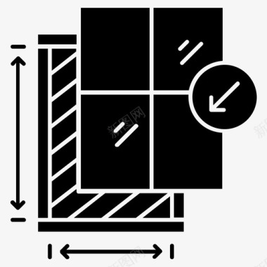 窗户安装窗户玻璃固定窗户图标图标