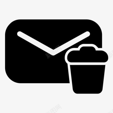 垃圾删除图标邮件电子邮件删除图标图标