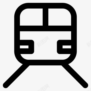 列车公共交通轨道图标图标
