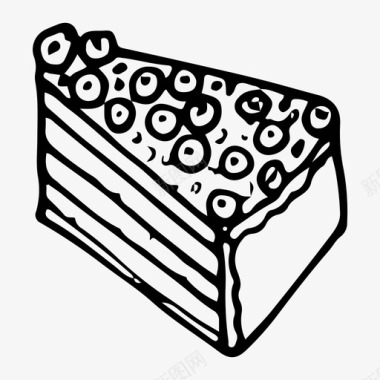 切片面包蛋糕甜点食物图标图标