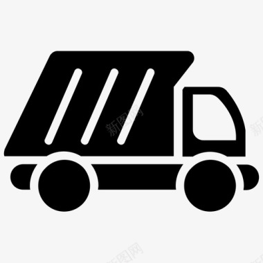 自卸卡车建筑卡车垃圾车图标图标