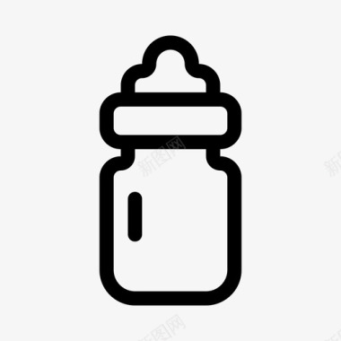 婴儿奶婴儿奶瓶饮料图标图标