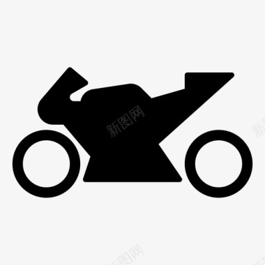 摩托车自行车比赛图标图标
