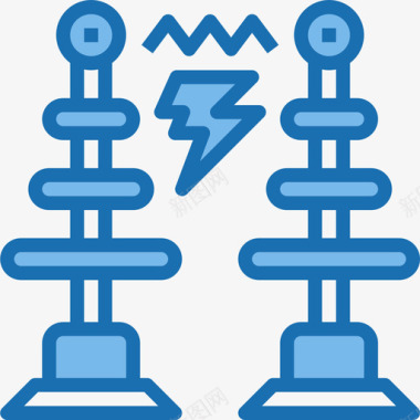 大能量特斯拉能量7蓝色图标图标