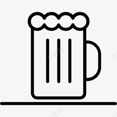 马克杯啤酒酒精狂饮图标图标
