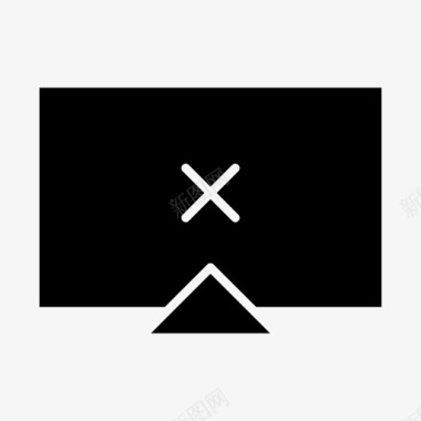 垃圾删除图标监视器删除取消关闭图标图标