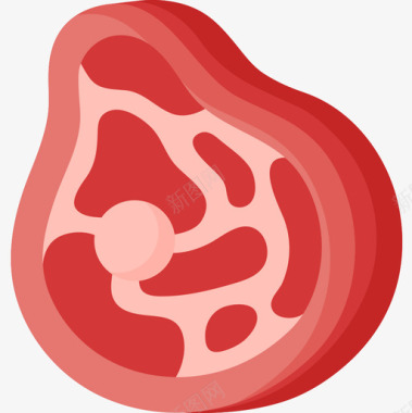 牛肉酱矢量牛肉屠夫15平淡图标图标