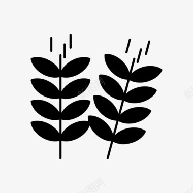植物绿叶树叶图标图标