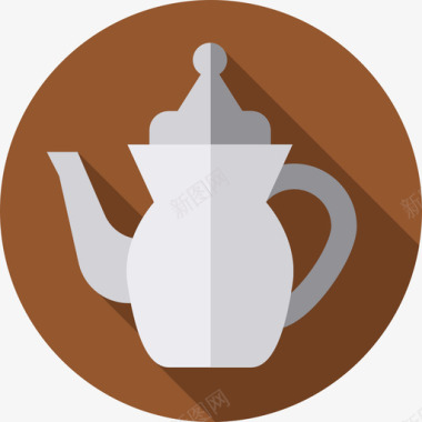 茶壶摩洛哥6扁平图标图标