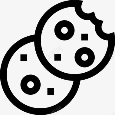 曲奇饼干早餐18直系图标图标