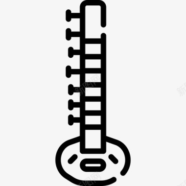 优质乐器西塔乐器39线性图标图标