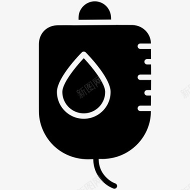 血液捐献点滴图标图标
