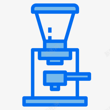 有网研磨咖啡研磨机咖啡店108蓝色图标图标