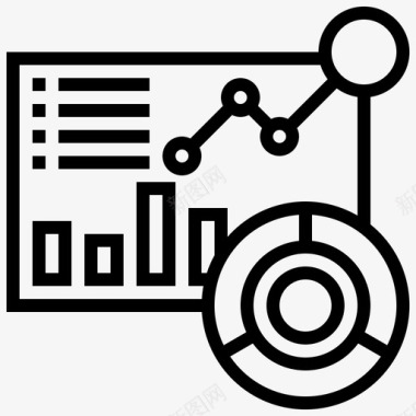 数字化仪表仪表板分析数据图标图标