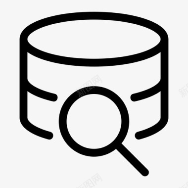 矢量服务器搜索数据数据库图标图标