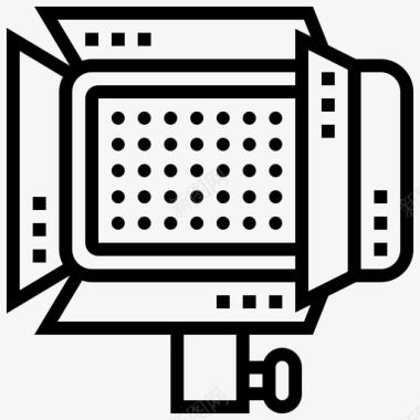 矢量舞台led灯聚光灯图标图标