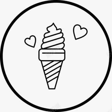 蛋卷冰淇淋蛋卷蛋卷冰淇淋图标图标