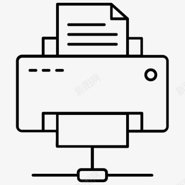 腊八文案共享打印机传真机打印机图标图标